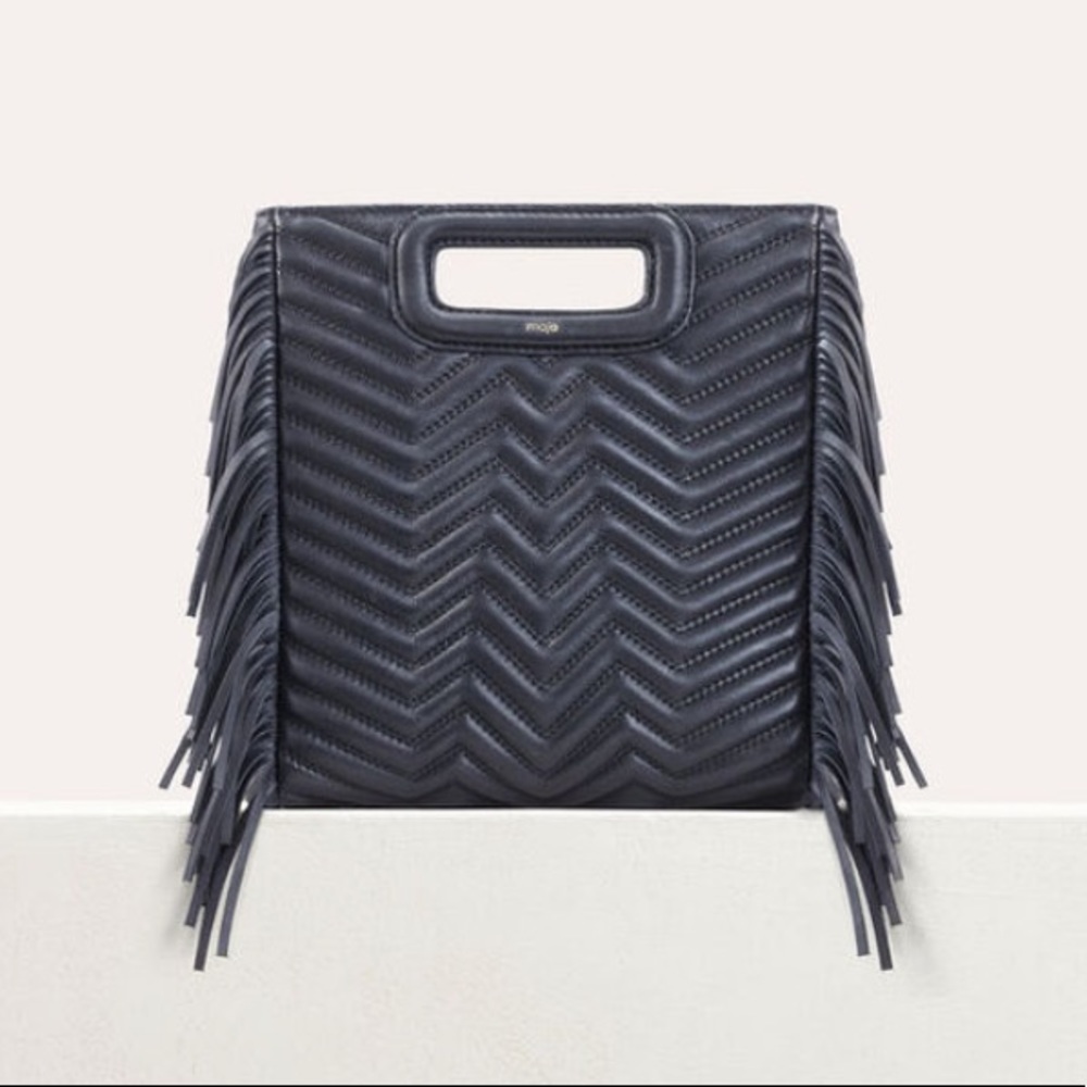 NWT Maje Quilted Leather M Bag - Picture 2 of 10